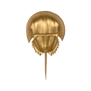 Chelsea House Horseshoe Crab Sconce Antique Gold Leaf Wall Light — Realistic Textured Coastal Accent, Ada Compliant 70217