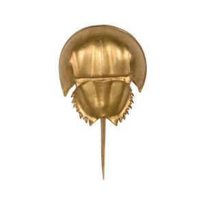 Chelsea House Horseshoe Crab Sconce Antique Gold Leaf Wall Light — Realistic Textured Coastal Accent, Ada Compliant 70217