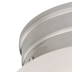 Thomas Lighting Elowen Bubble Dome Flush Mount Brushed Nickel Ceiling Light for Hallways and Bedrooms 7021FM/20