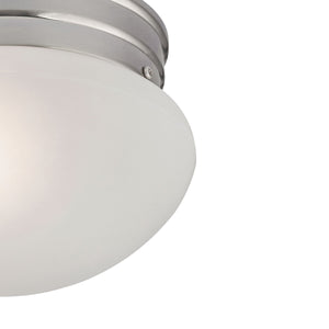 Thomas Lighting Elowen Bubble Dome Flush Mount Brushed Nickel Ceiling Light for Hallways and Bedrooms 7021FM/20