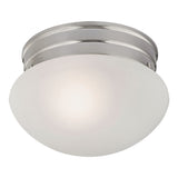 Elowen 8'' Wide 1-Light Flush Mount - Brushed Nickel 7021FM/20 Thomas