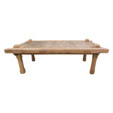 Lilys Approx. 63 Inches Wide Vintage Teakwood Tribe Coffee Table Weathered Natural .. 7022-M