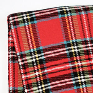 HomeRoots 55" Cozy Red, Black & White Plaid Throw Blanket - Soft Cotton-Acrylic Blend with Chic Fringe Edging 702224
