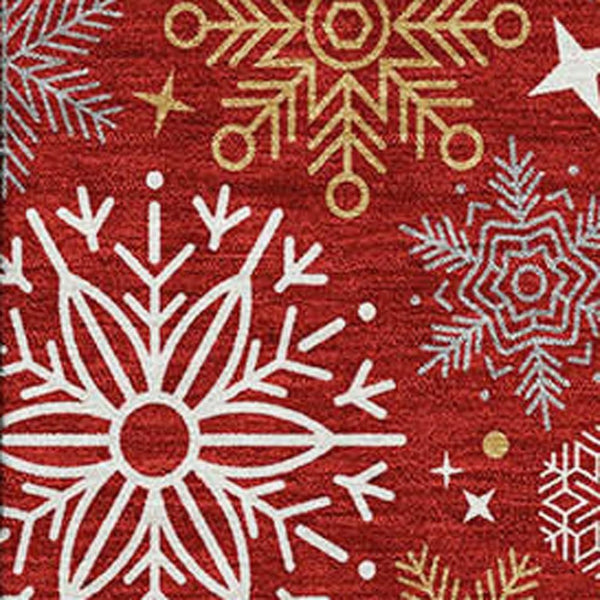 HomeRoots 10' X 14' Red Gold & Ivory Abstract Geometric Area Rug - Washable, UV Protected & Stain Resistant 702292