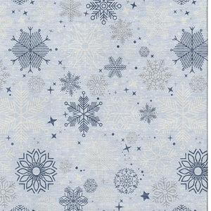 HomeRoots 9' X 12' Sky Blue & Ivory Abstract Geometric Area Rug - Washable, UV-Protected & Durable Design! 702297