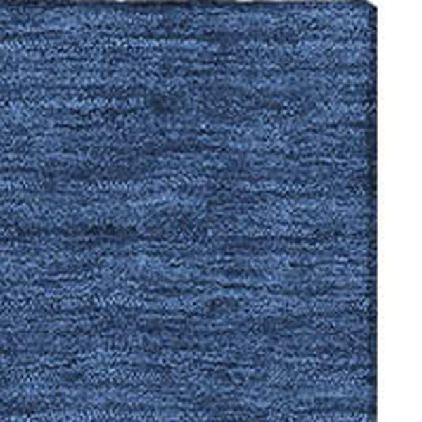 HomeRoots 9' X 12' Stylish Navy Blue Beige Ivory Geometric Area Rug - Washable, UV Protected & Pet Friendly! 702370