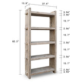 Lilys Vintage Shelf Approx. 37X14X82H Weathered Natural (Size & Color Vary) 7024