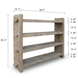 Lilys Vintage Shelf Approx. 67X16X56H Weathered Natural (Size & Color Vary) 7024-2
