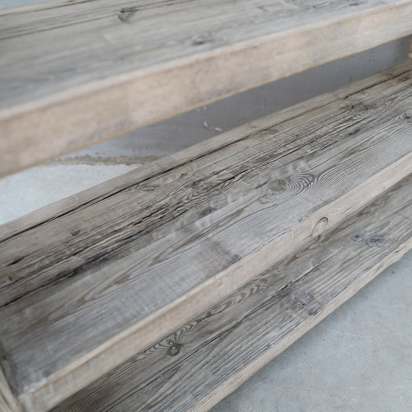 Lilys Vintage Shelf Approx. 67X16X56H Weathered Natural (Size & Color Vary) 7024-2