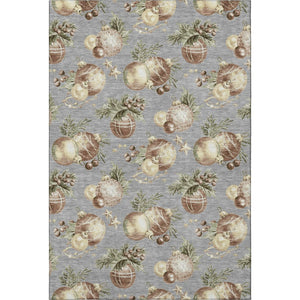 HomeRoots 10' X 14' Washable Polka Dot Area Rug with UV Protection - Durable, Stylish, and Stain Resistant! 702503