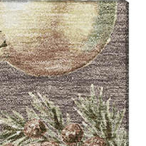 HomeRoots 10' X 14' Taupe Brown & Beige Polka Dot Washable Area Rug - UV Protected, Durable & Stylish Home Essential 702515