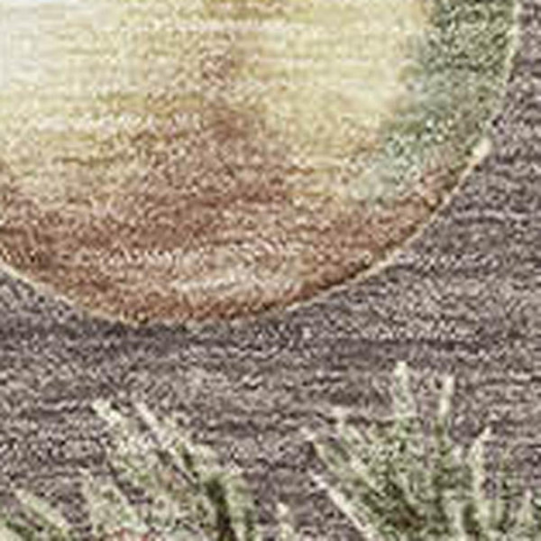 HomeRoots 10' X 14' Taupe Brown & Beige Polka Dot Washable Area Rug - UV Protected, Durable & Stylish Home Essential 702515