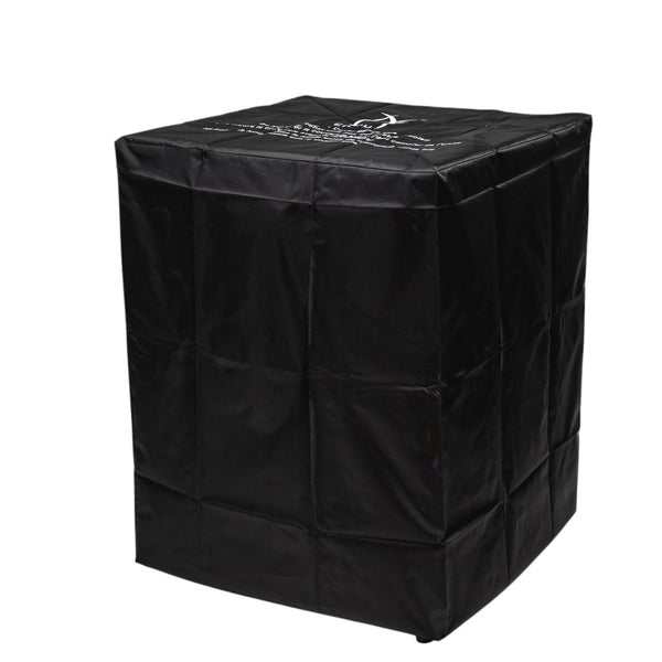 HomeRoots 50000 BTU Brown Wicker Propane Fire Pit - Stylish Rectangular Design for Cozy Outdoor Gatherings 702534