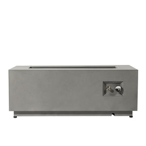 HomeRoots 50000 BTU 42" Gray Steel Propane Fire Pit Table - Cozy Outdoor Gatherings with Cover & Safety Features 702536