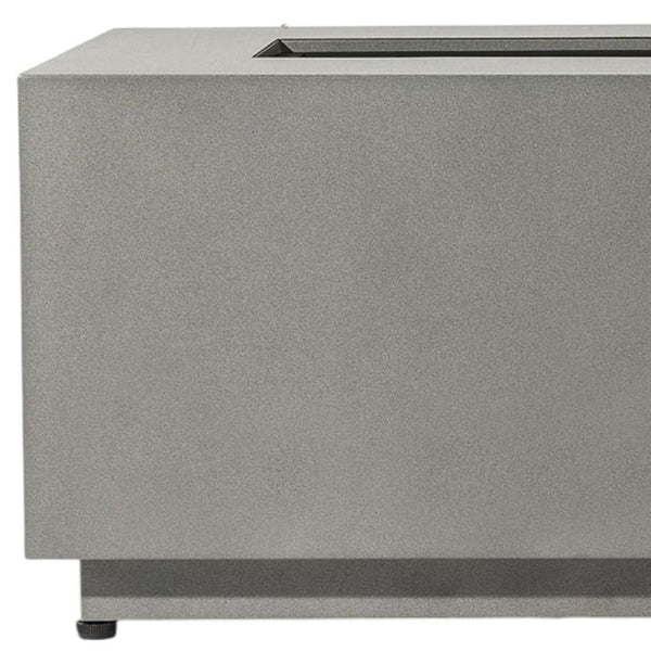 HomeRoots 50000 BTU 42" Gray Steel Propane Fire Pit Table - Cozy Outdoor Gatherings with Cover & Safety Features 702536