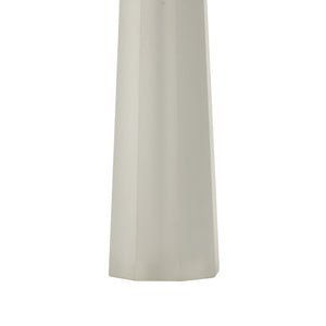 Chelsea House Frosted Crystal Lamp With Antique Brass Accents And White Fabric Shade — Soft Ambient Glow, Versatile Elegance For Home 70256