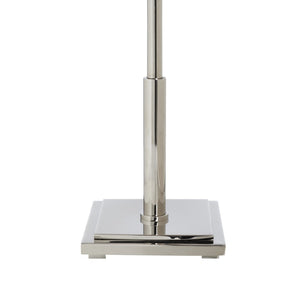 Chelsea House Overhill Designer Table Lamp By Jamie Merida — Polished Nickel Finish, Architectural Square Accent 70260