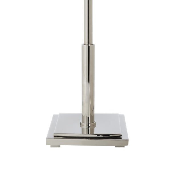 Chelsea House Overhill Designer Table Lamp By Jamie Merida — Polished Nickel Finish, Architectural Square Accent 70260
