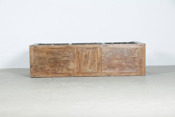 Lilys Antique Sideboard 63.7X18X31H Original Distressed Black Lacquer 7026