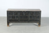 Lilys Antique Sideboard 63.7X18X31H Original Distressed Black Lacquer 7026