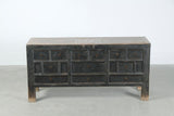 Lilys Antique Sideboard 63.7X18X31H Original Distressed Black Lacquer 7026