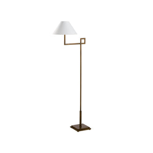 Chelsea House St. Dunstan Sculptural Floor Lamp In Aged Brass — Jamie Merida Design, Warm Ambient Light, 55.5" 70261