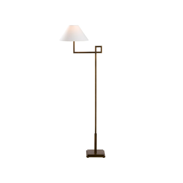 Chelsea House St. Dunstan Sculptural Floor Lamp In Aged Brass — Jamie Merida Design, Warm Ambient Light, 55.5" 70261