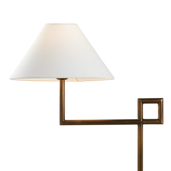 Chelsea House St. Dunstan Sculptural Floor Lamp In Aged Brass — Jamie Merida Design, Warm Ambient Light, 55.5" 70261