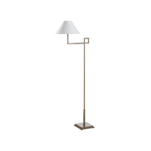 Chelsea House St. Dunstan Polished Nickel Floor Lamp By Jamie Merida — 55.5" Sleek Metal Design, Warm Ambient Glow 70262