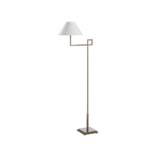 Chelsea House St. Dunstan Polished Nickel Floor Lamp By Jamie Merida — 55.5" Sleek Metal Design, Warm Ambient Glow 70262