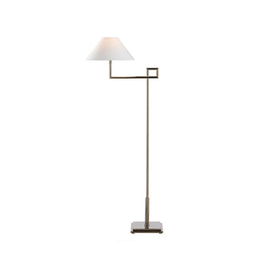Chelsea House St. Dunstan Polished Nickel Floor Lamp By Jamie Merida — 55.5" Sleek Metal Design, Warm Ambient Glow 70262
