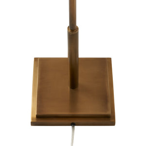 Chelsea House Overhill Sculptural Floor Lamp In Aged Brass — Jamie Merida Modern Minimalist Statement Light, 55.5" 70263