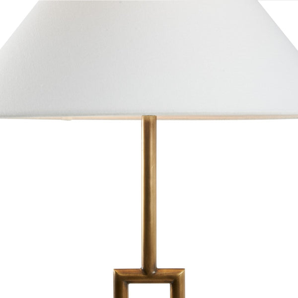 Chelsea House Overhill Sculptural Floor Lamp In Aged Brass — Jamie Merida Modern Minimalist Statement Light, 55.5" 70263