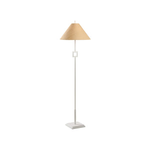 Chelsea House Overhill Sculptural Floor Lamp By Jamie Merida — Matte White Modern Minimalist Accent Lighting, 55.5" 70264