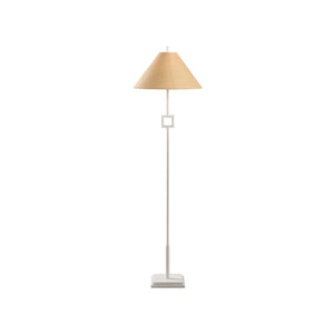 Chelsea House Overhill Sculptural Floor Lamp By Jamie Merida — Matte White Modern Minimalist Accent Lighting, 55.5" 70264