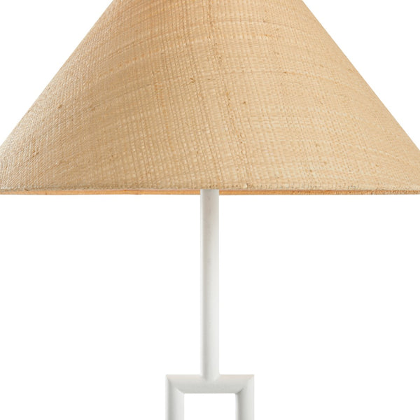 Chelsea House Overhill Sculptural Floor Lamp By Jamie Merida — Matte White Modern Minimalist Accent Lighting, 55.5" 70264