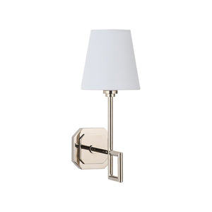 Chelsea House Overhill Polished Nickel Sconce By Jamie Merida — Sculptural Modern Wall Light With Bold Square Accent 70265