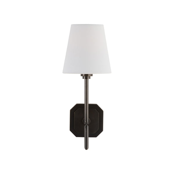 Chelsea House Overhill Modern Wall Sconce In Oil Rubbed Bronze — Jamie Merida Design, Warm Ambient Accent Lightening 70266