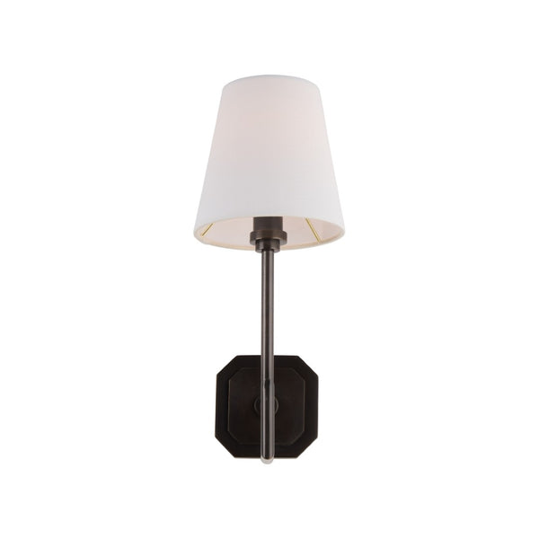 Chelsea House Overhill Modern Wall Sconce In Oil Rubbed Bronze — Jamie Merida Design, Warm Ambient Accent Lightening 70266