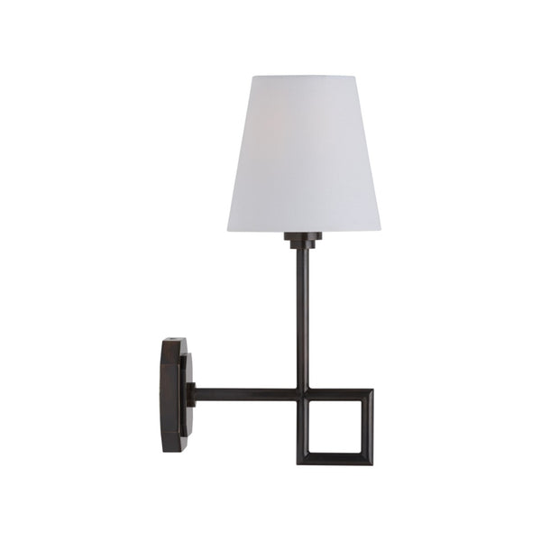 Chelsea House Overhill Modern Wall Sconce In Oil Rubbed Bronze — Jamie Merida Design, Warm Ambient Accent Lightening 70266