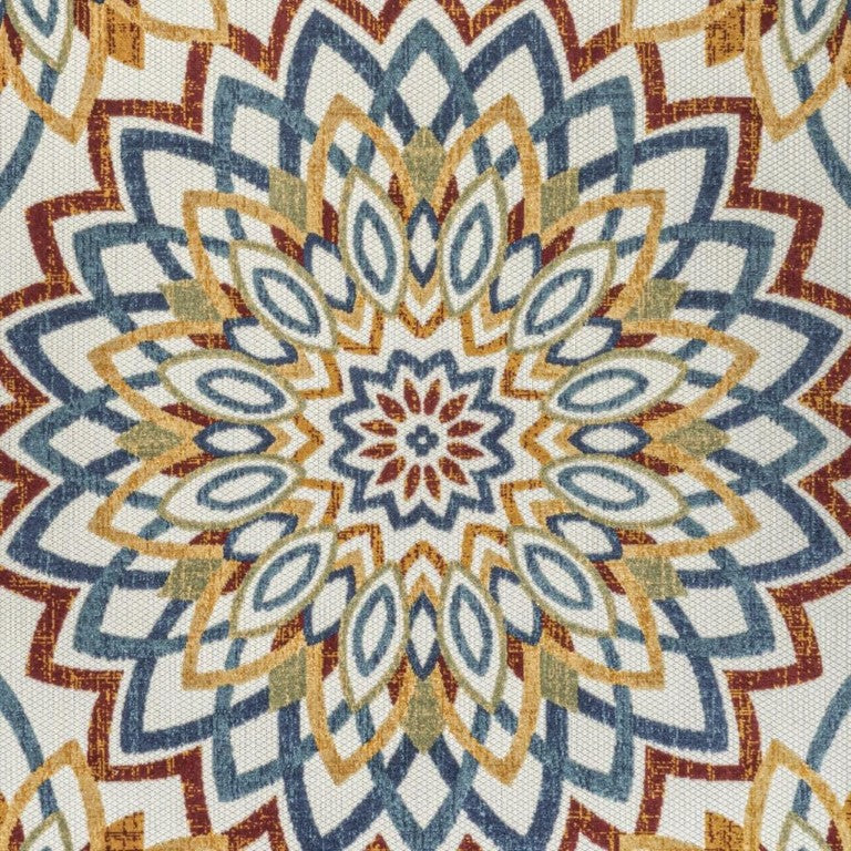 5x8 Medallion Polypropylene Indoor Outdoor Rug Bold High-low Pile Patio Decor