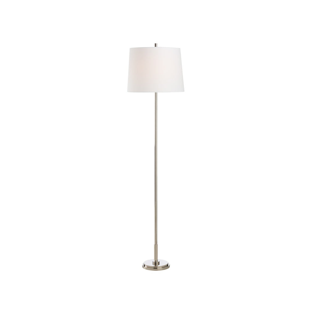 Chelsea House Underwood Polished Nickel Floor Lamp By Jamie Merida — Slim Vintage-Minimalist Ambient & Task Light 70270