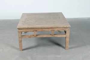 Lilys Antique Square Coffee Table Approx.38X38X19.6H Weathered Natural(Size Vary) 7027