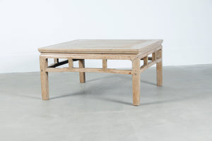 Lilys Antique Square Coffee Table Approx.38X38X19.6H Weathered Natural(Size Vary) 7027