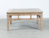 Antique Square Coffee Table Approx.38X38X19.6H Weathered Natural(Size Vary)