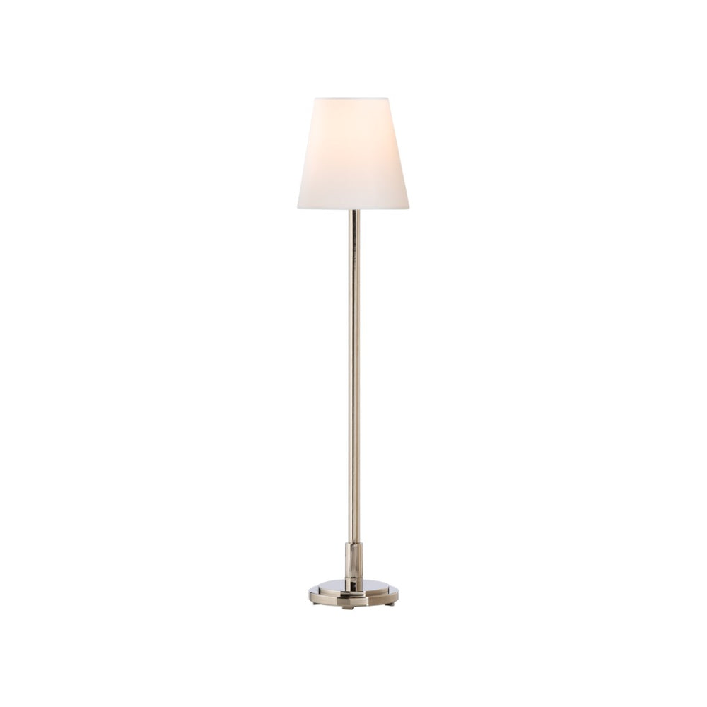 Chelsea House Underwood Buffet Lamp By Jamie Merida — Polished Nickel Minimalist Console Light, Slim 28"H Elegance 70272