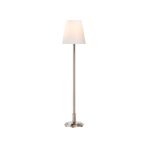 Chelsea House Underwood Buffet Lamp By Jamie Merida — Polished Nickel Minimalist Console Light, Slim 28"H Elegance 70272