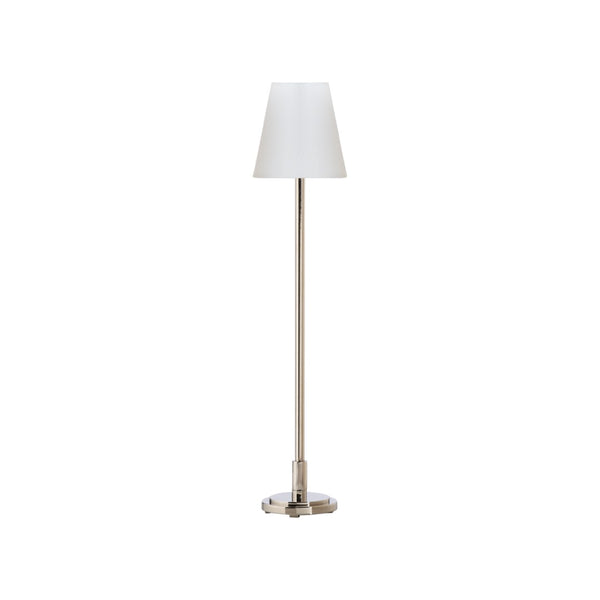 Chelsea House Underwood Buffet Lamp By Jamie Merida — Polished Nickel Minimalist Console Light, Slim 28"H Elegance 70272