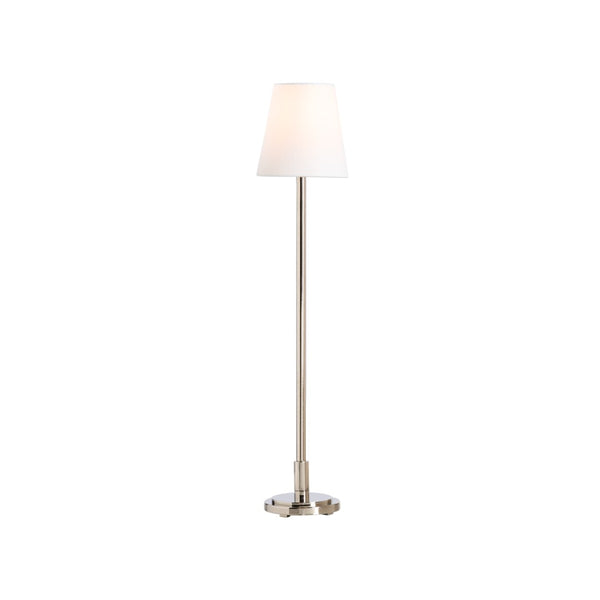 Chelsea House Underwood Buffet Lamp By Jamie Merida — Polished Nickel Minimalist Console Light, Slim 28"H Elegance 70272