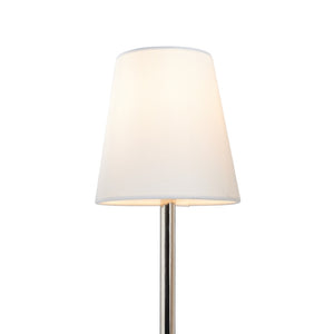 Chelsea House Underwood Buffet Lamp By Jamie Merida — Polished Nickel Minimalist Console Light, Slim 28"H Elegance 70272